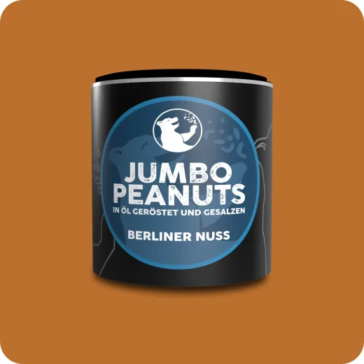 Jumbo Erdnüsse in Erdnuss-Öl geröstet und gesalzen