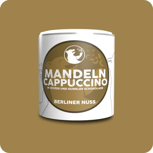 Mandelkerne Cappucino in weißer Schokolade