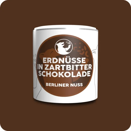 Erdnüsse in Zartbitterschokolade