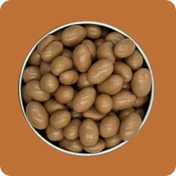 Erdnüsse in Karamell-Schokolade mit Meersalz